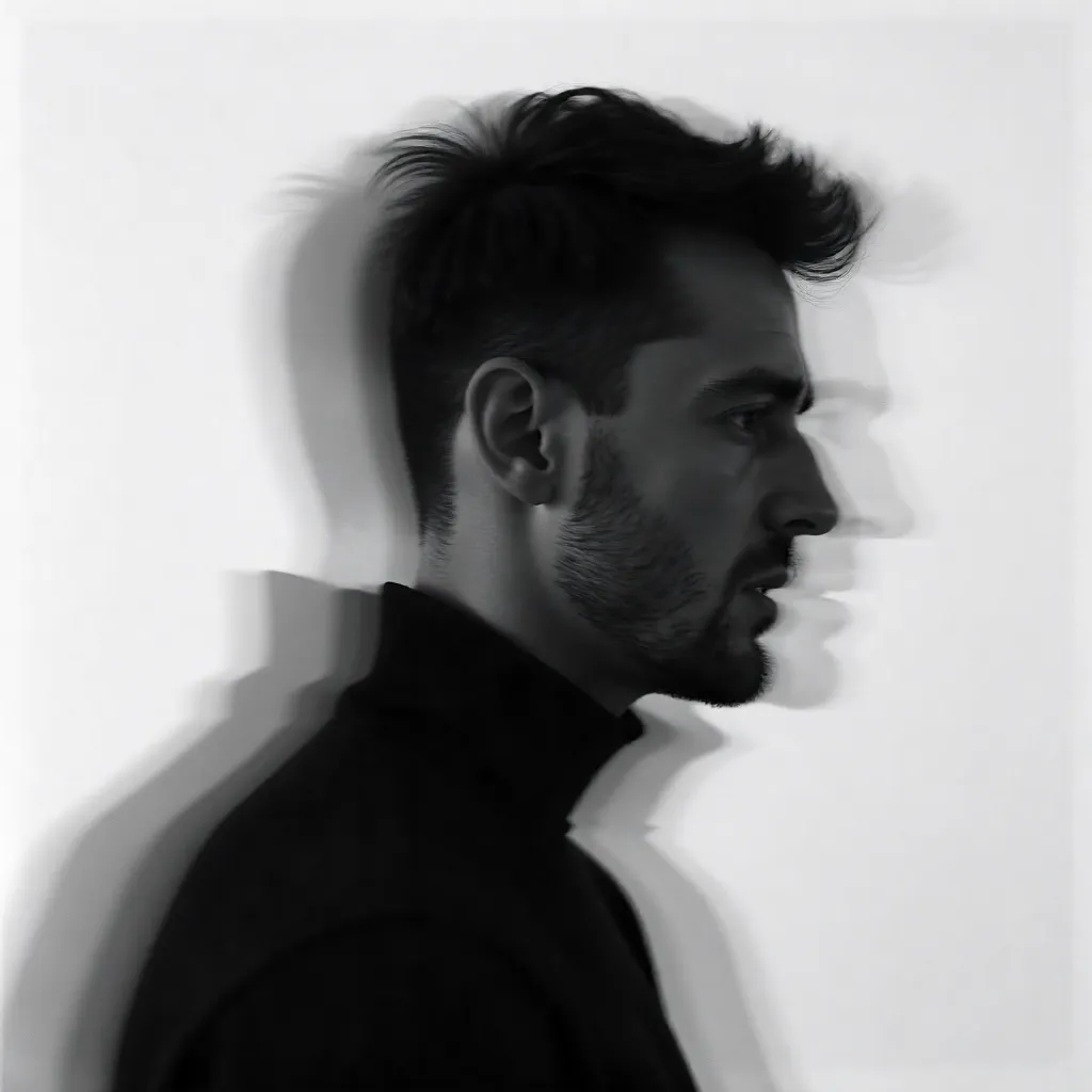 Motion Blur Portrait of a Mysterious Man