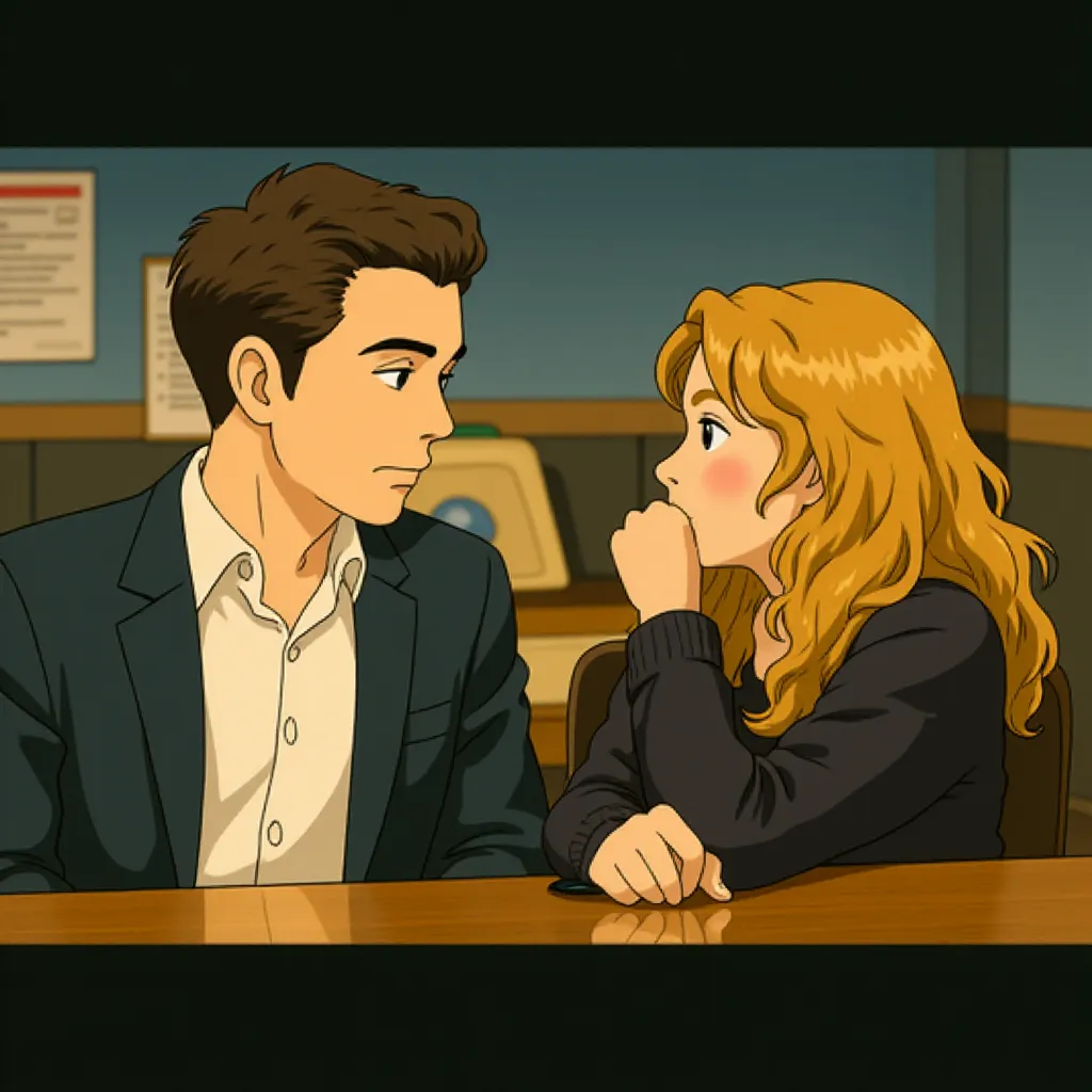 Ryan Reynolds and Anne Fletcher in The Proposal (2009) - Anime style