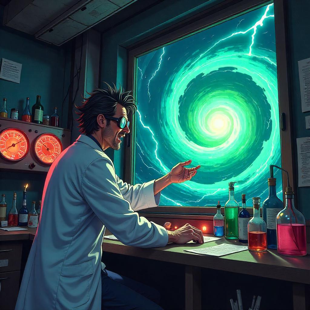 Hurricane Breach in an Anime Mad Scientist Lab