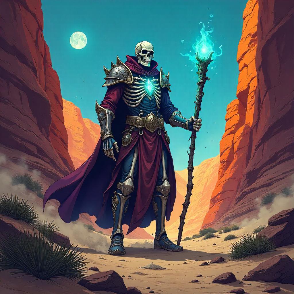 Canyonbound Lich: Anime Style