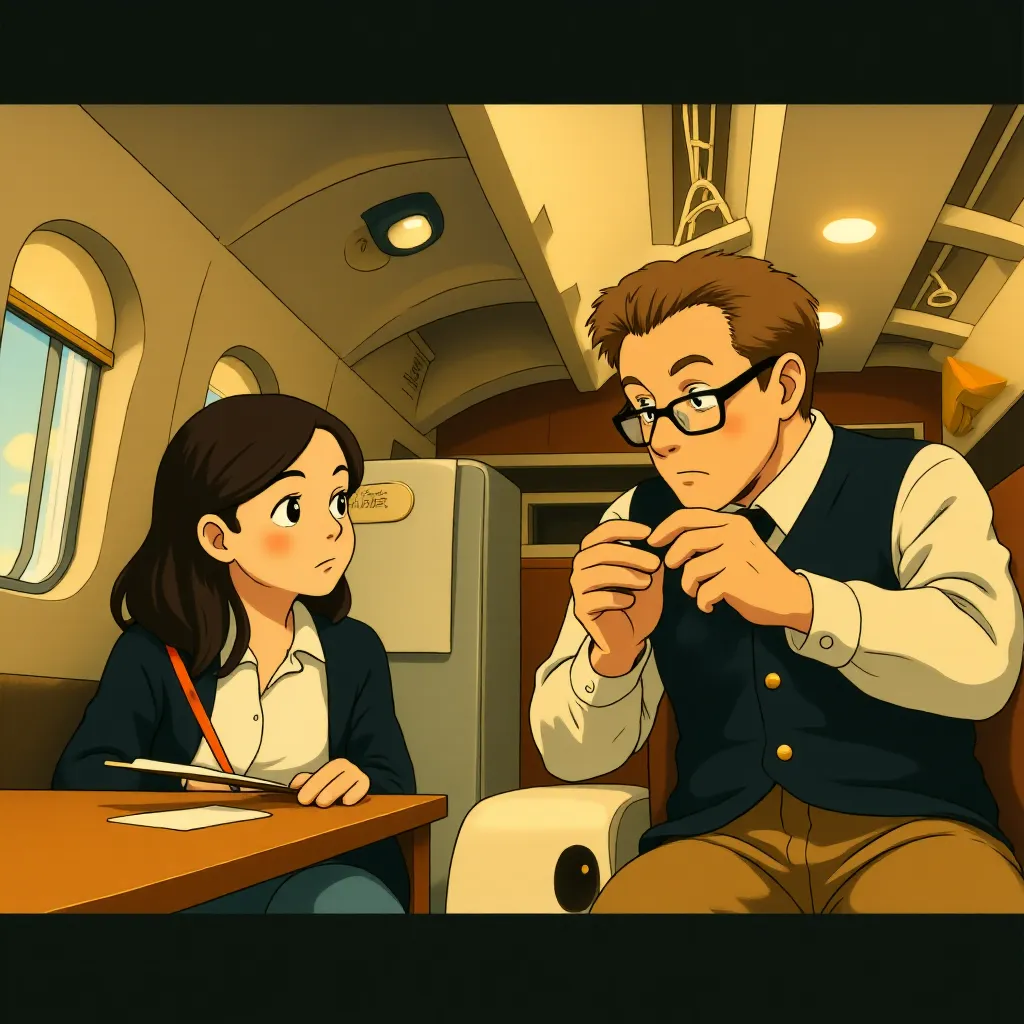 Ian McKellen and Audrey Tautou in The Da Vinci Code (2006) - Anime style