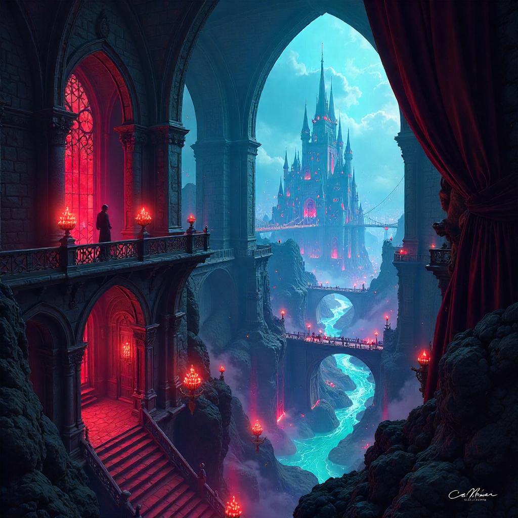 City Within the Vampire Castle — Concept Art