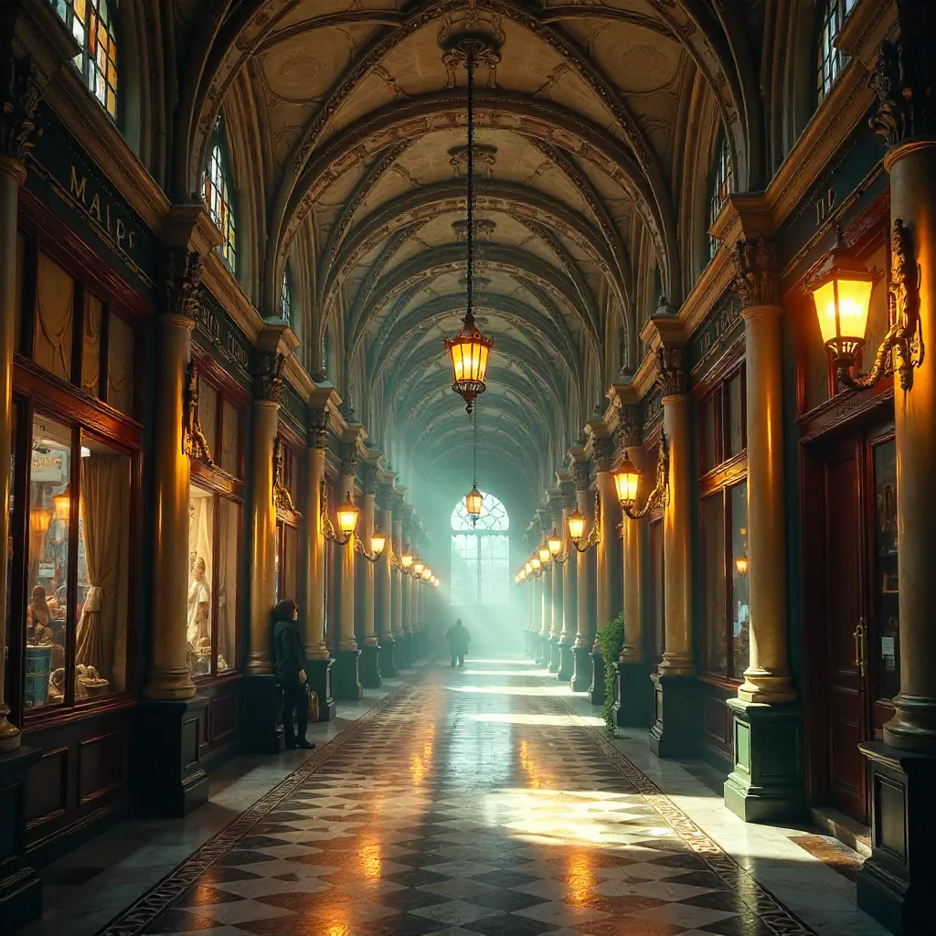 Gilded Arcades: Victorian Lights and Ironwork