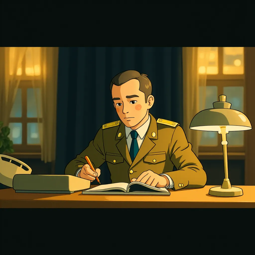 Ulrich Mühe in The Lives of Others (2006) - Anime style