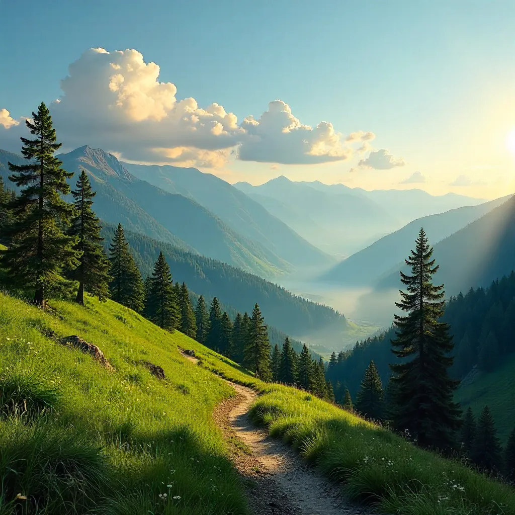 Peaceful Bolu Mountain View at Golden Hour
