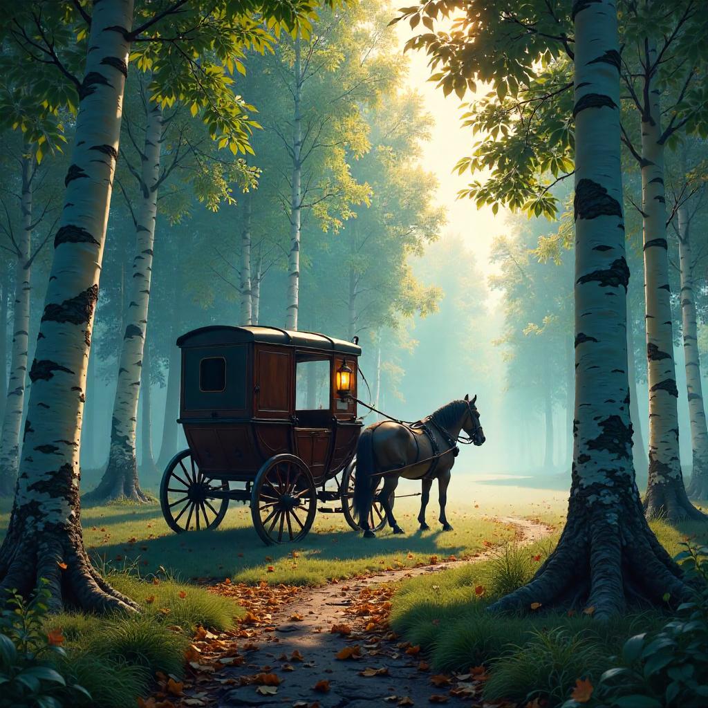 Birch Forest Carriage Concept Art