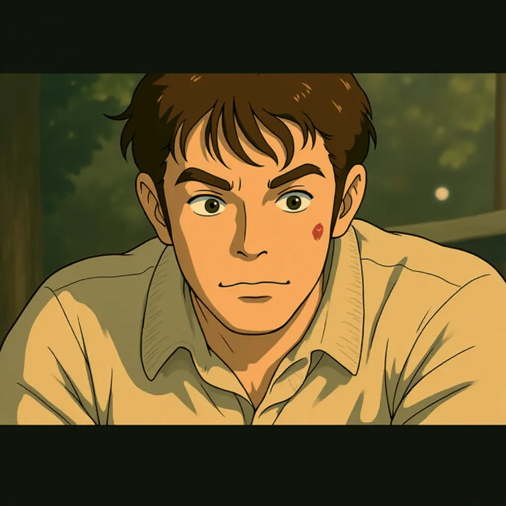 Liam Neeson in The Grey (2011) - Anime style