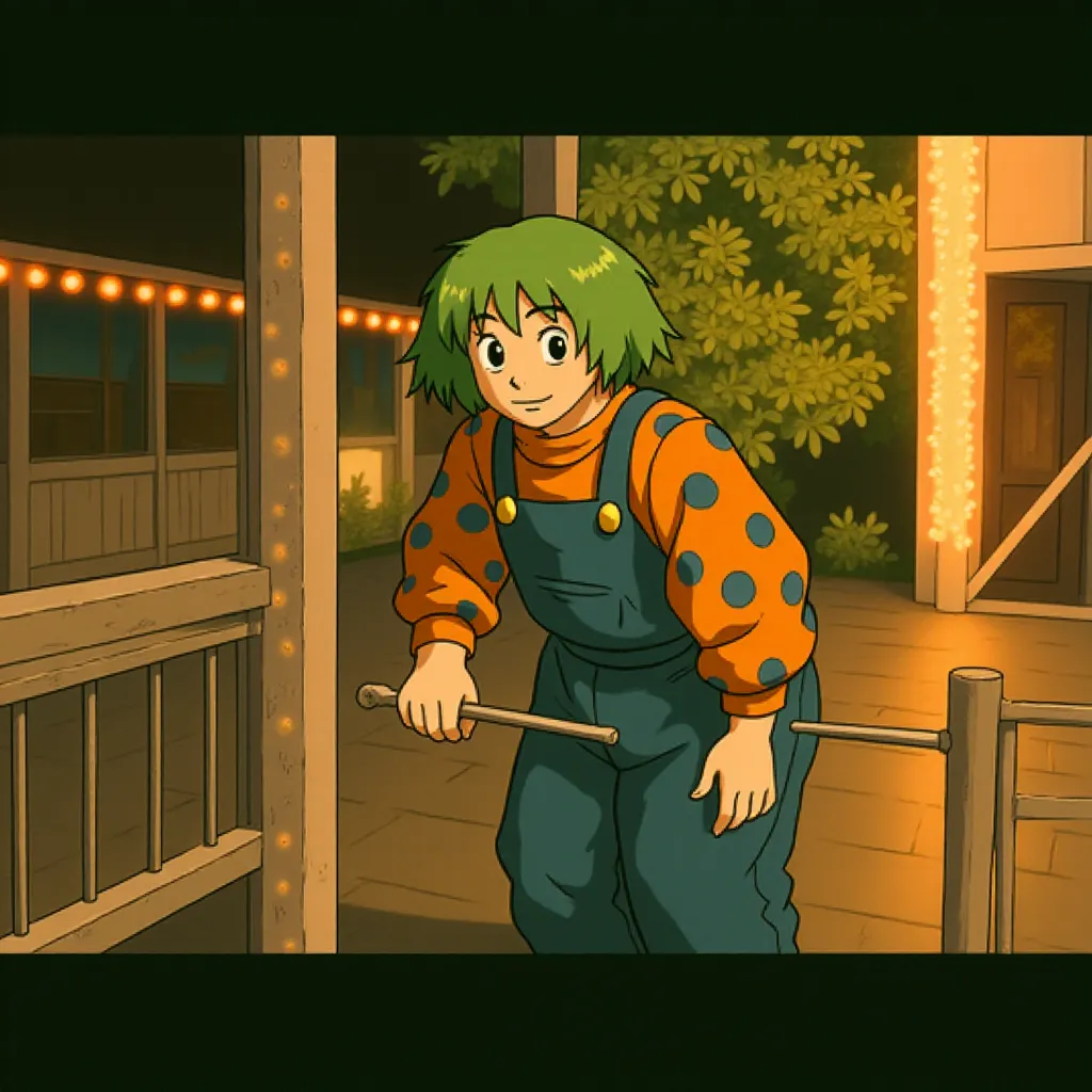 Derek Graf in Zombieland (2009) - Anime style