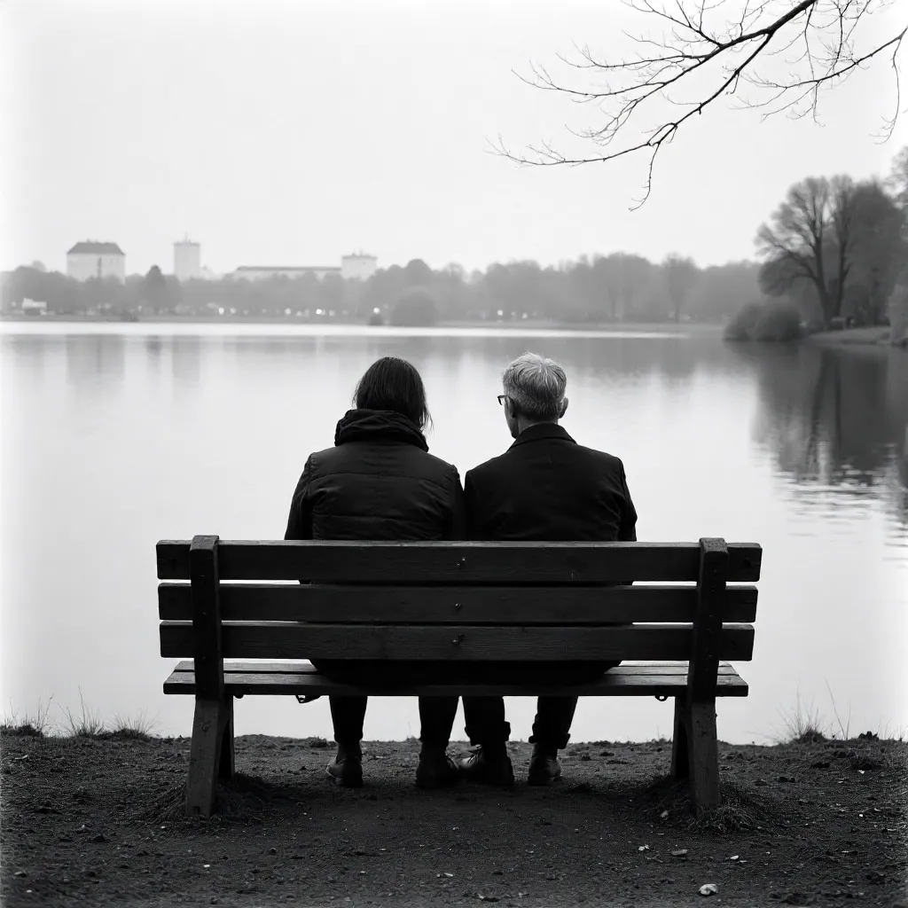 Monochrome Moment by Zagreb Lake