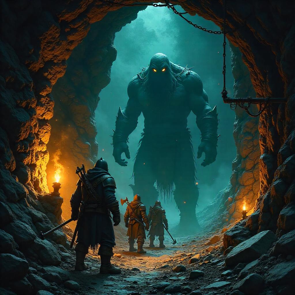 Shadow Creature in the Dwarven Mine - Concept Art