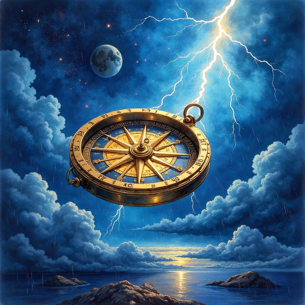 Celestial Compass in a Thunderstorm