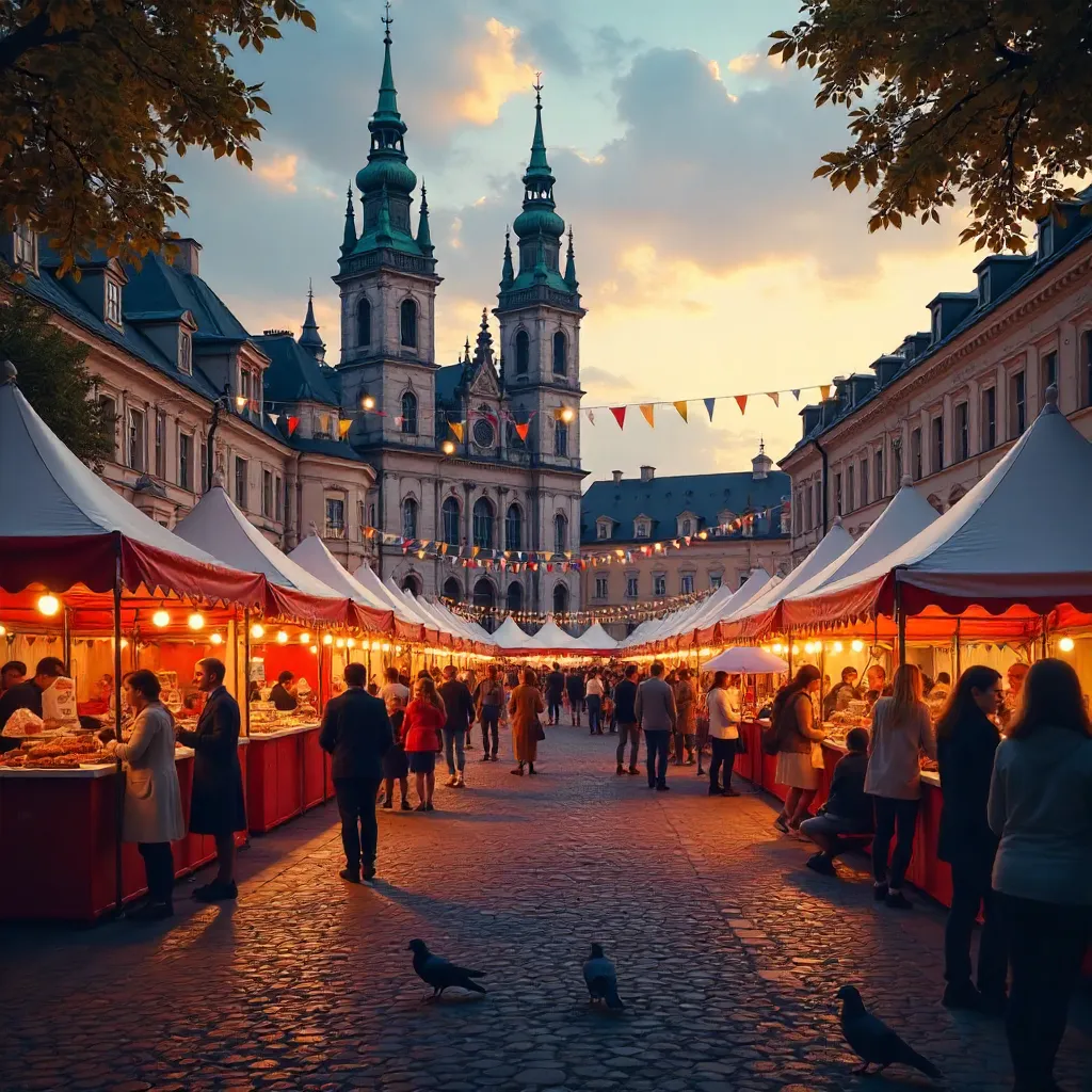 Festival Evening at Vienna City Hall Courtyard