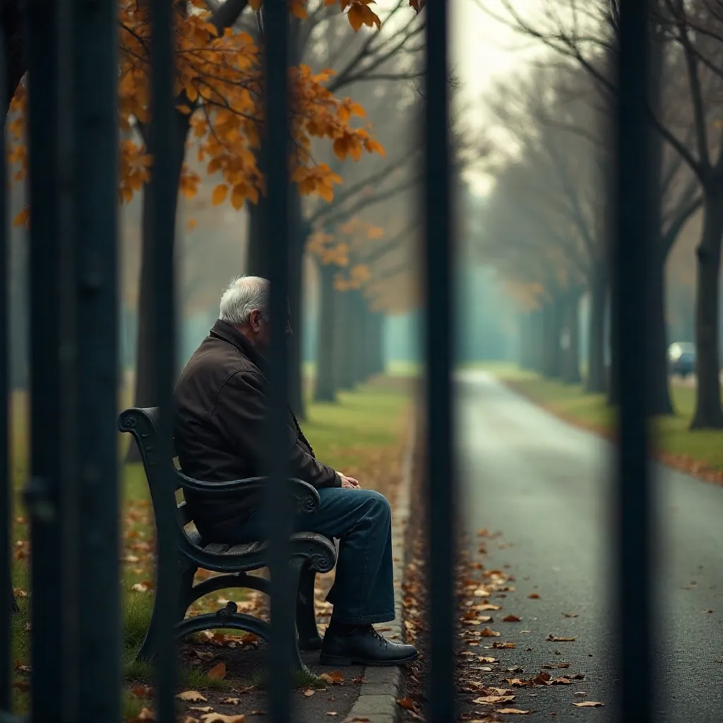 Contemplation Behind Iron Bars