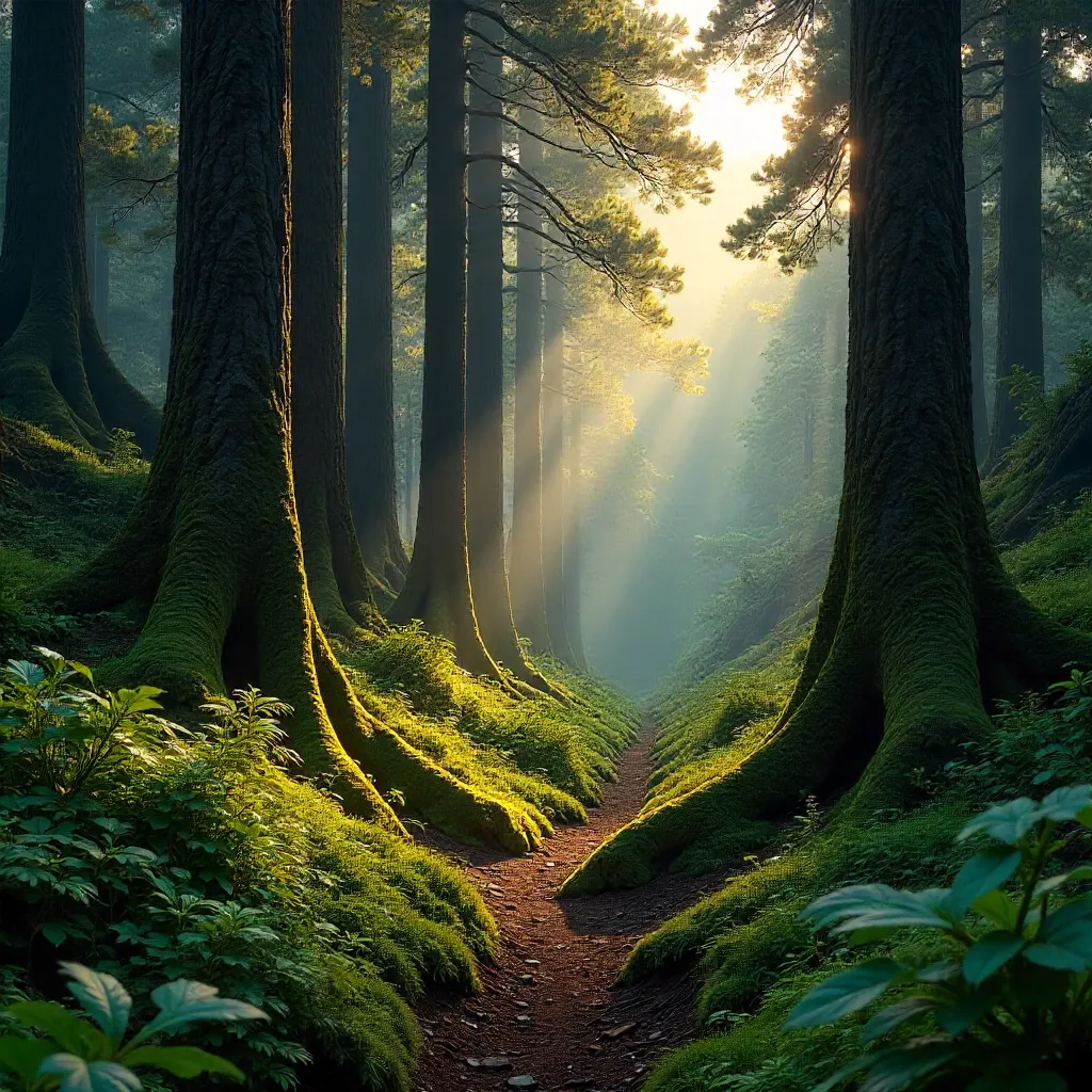 Serene Laurisilva Forest of Madeira, Portugal