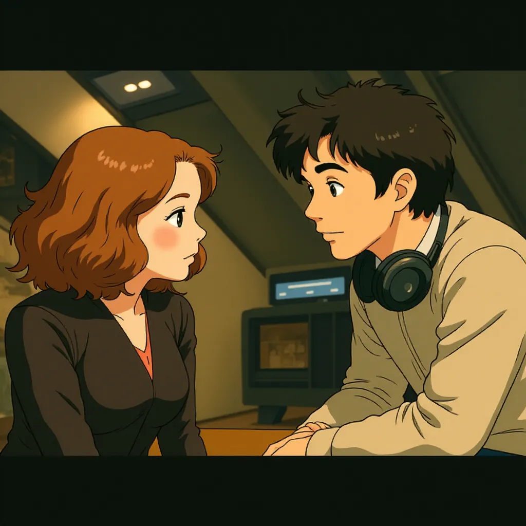 Scarlett Johansson and Mark Ruffalo in Avengers: Age of Ultron (2015) - Anime style