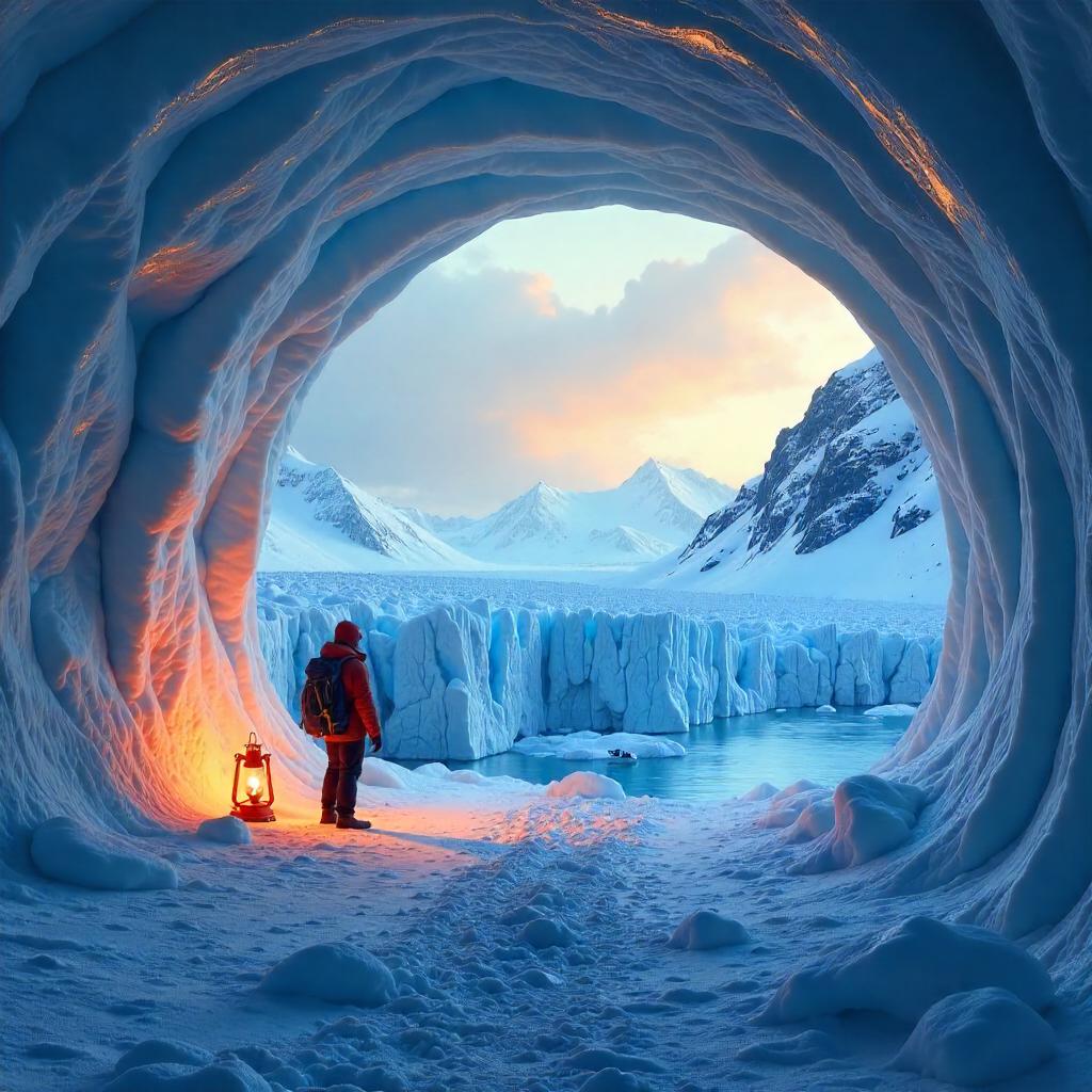 Glacier Inside an Igloo: Digital Ice Dream