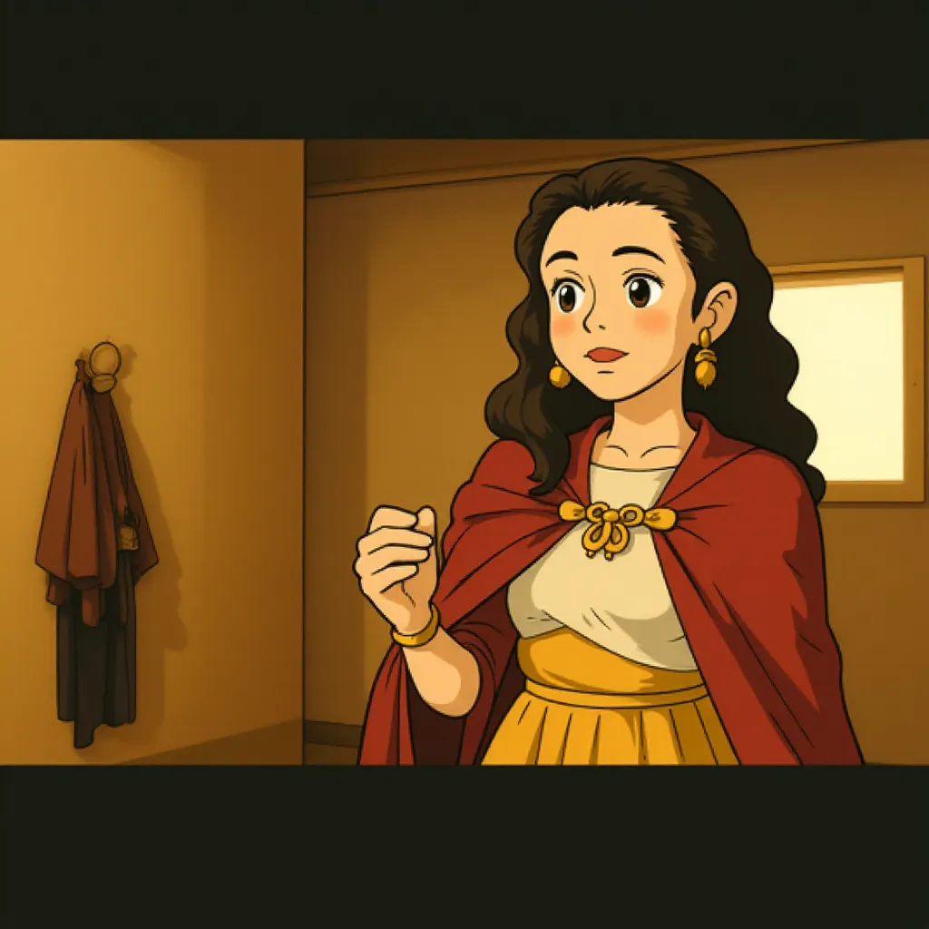 Connie Nielsen in Gladiator II (2024) - Ghibli style