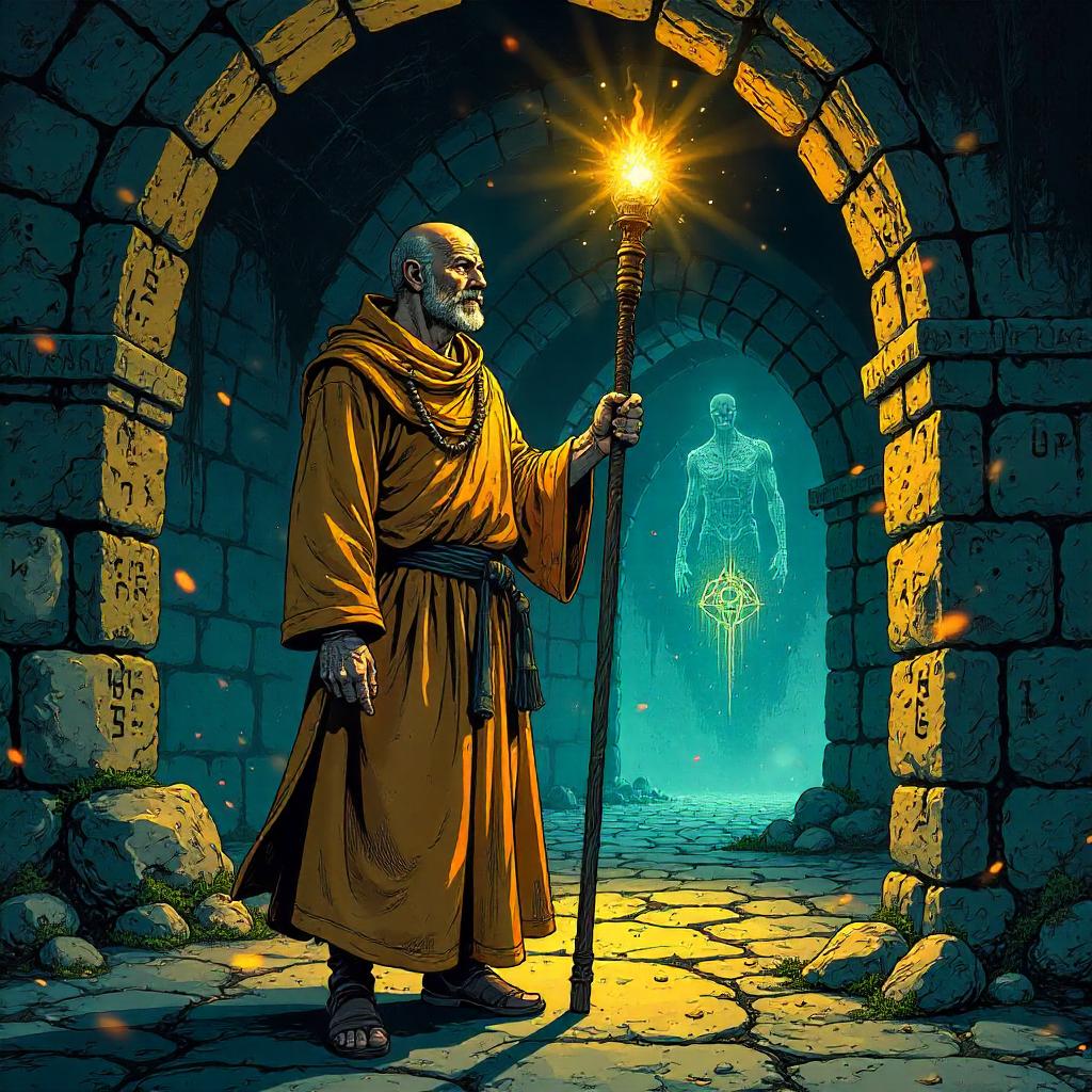 Monk in a Dungeon: Comic Book Showdown
