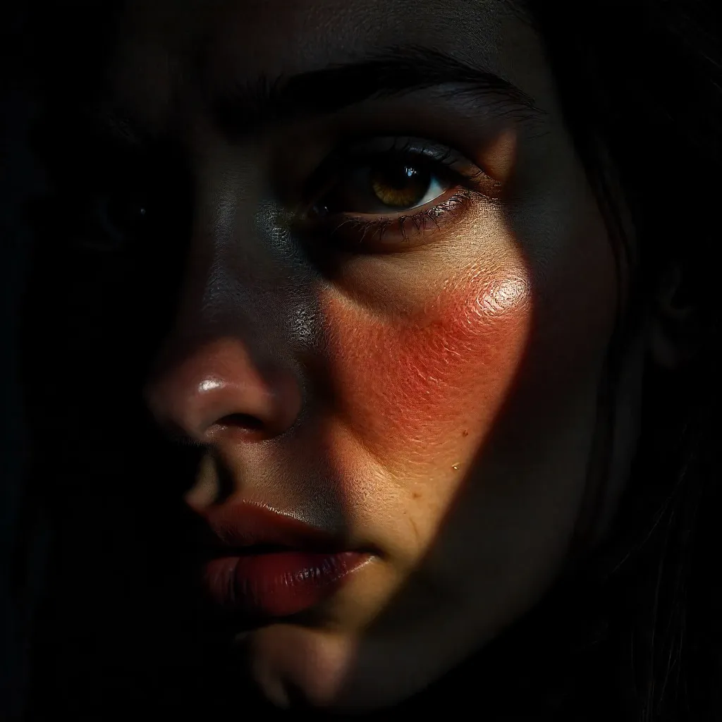 Rembrandt-Style Close-Up Portrait in Chiaroscuro