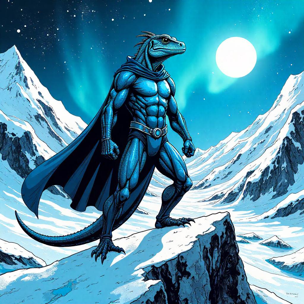 Glacier Gecko: Comic Ice Adventure