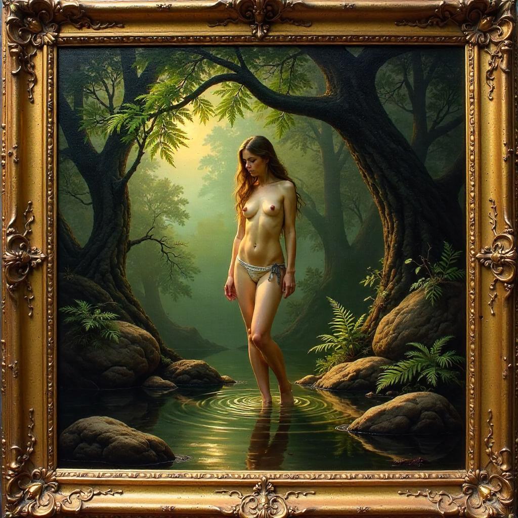 Nymph Within a Painted Frame