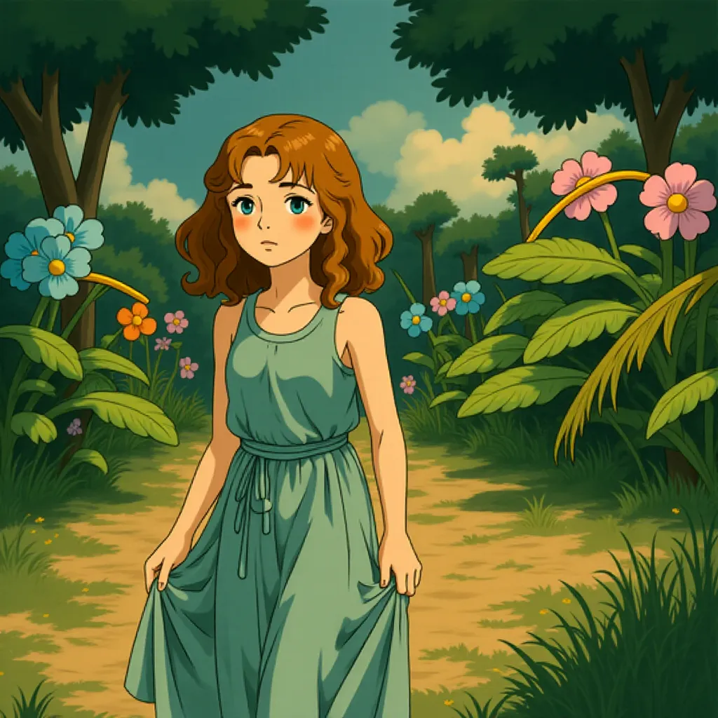 Mia Wasikowska in Alice in Wonderland (2010) - Anime style