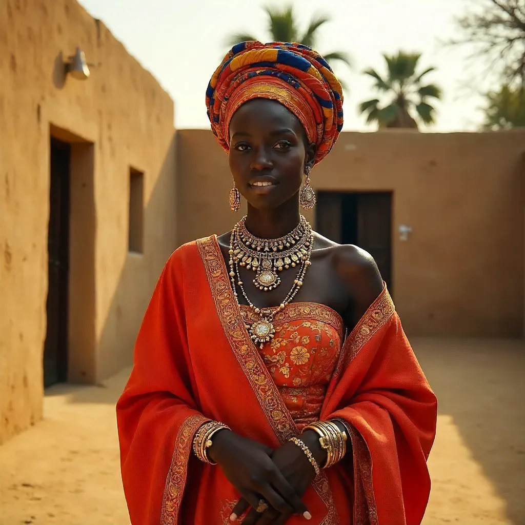 Kanuri Bride in Vibrant Nigerian Traditional Attire