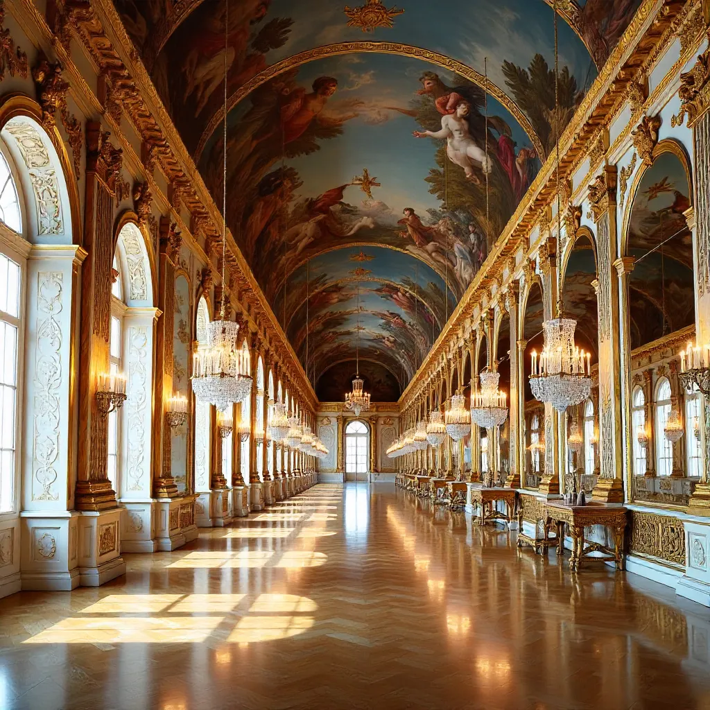 Baroque Splendor: Hall of Mirrors at Versailles