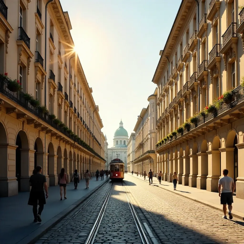 Golden Hour on Viennese Elegant Facades