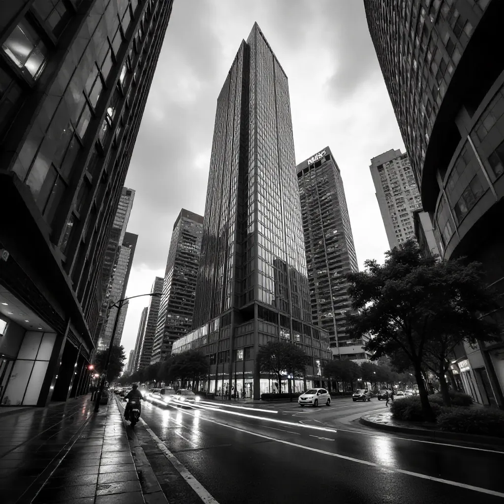 Noir Skyline of Ho Chi Minh City's Modern Architecture
