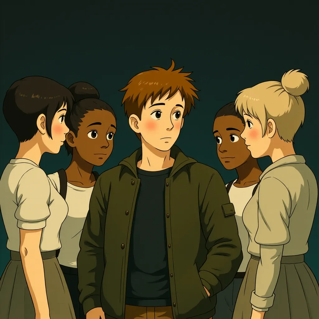 Garrett Hedlund, Beau Garrett, Yaya DaCosta, Lizzy Mathis, and Serinda Swan in Tron: Legacy (2010) - Anime style