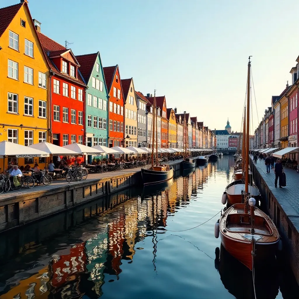 Colorful Nyhavn Canalfront in Copenhagen