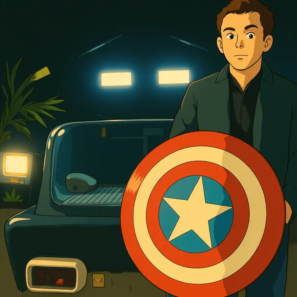 Anthony Mackie, Sam Wilson, Joaquin Torres, and Danny Ramirez in Captain America: Brave New World (2025) - Ghibli style