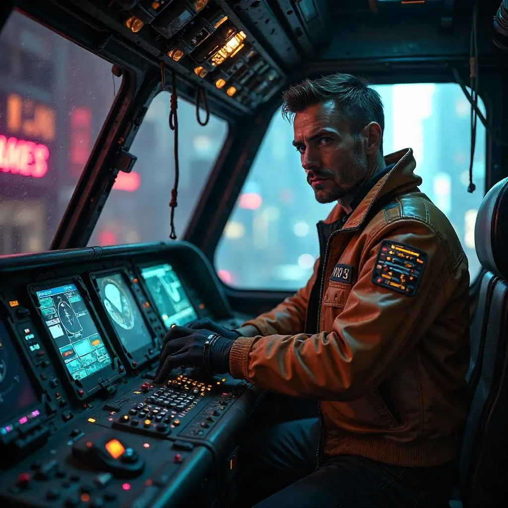 Loft Neon Pilot: A Cyberpunk Flight Studio
