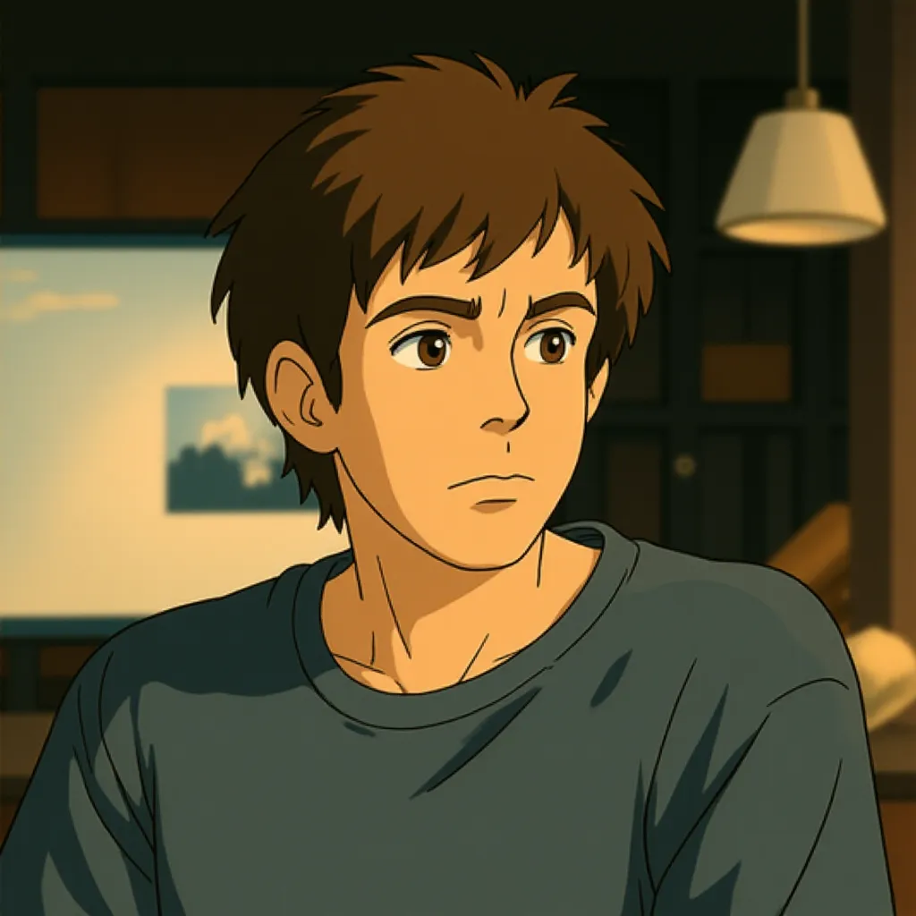 Christian Bale in The Big Short (2015) - Anime style