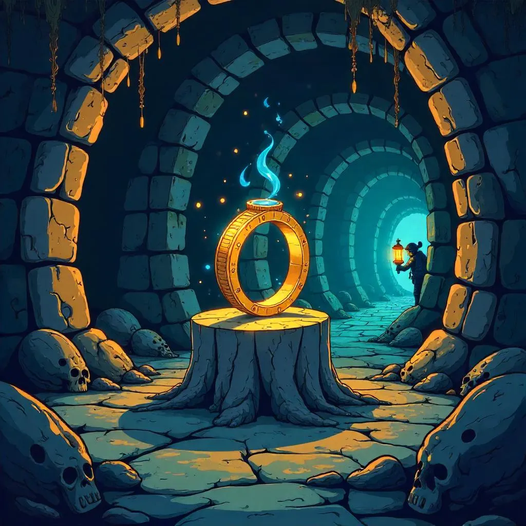 Enchanted Ring in Cartoon Catacombs