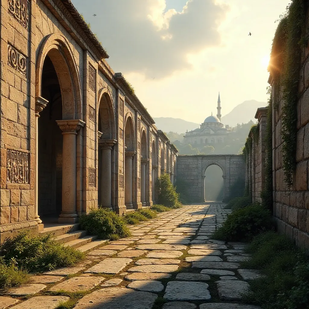 Ruins of Bursa: Intricate Stone Architecture