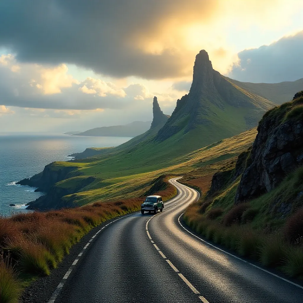 Scenic Isle of Skye Drive to the Old Man of Storr