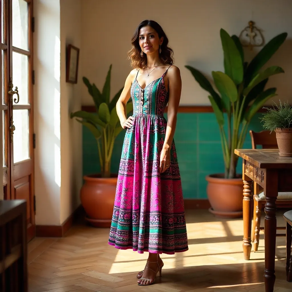 Cuenca Couture: A Stylish Indoor Pose