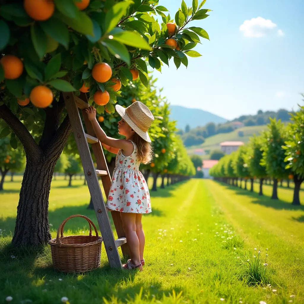 Ladder Pick in Hatay Orchard, Türkiye