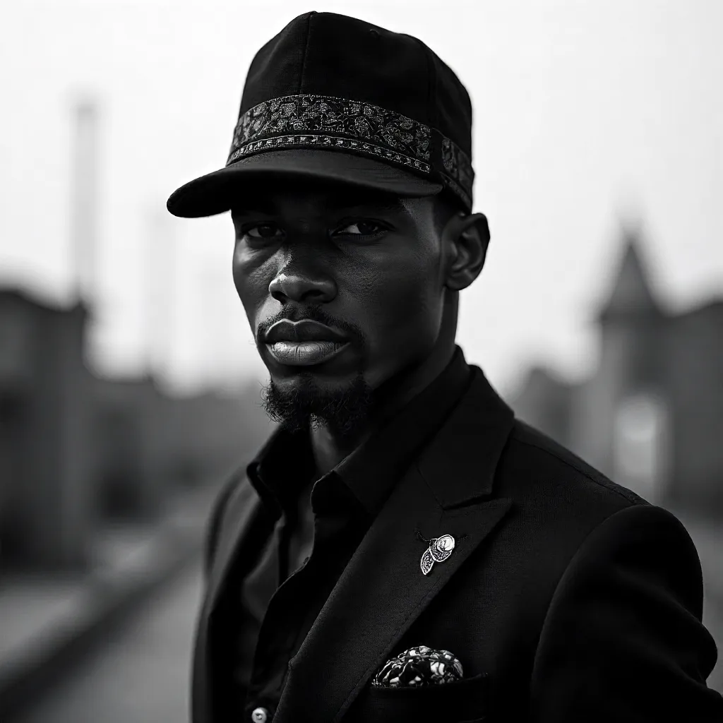 Monochrome Ibadan Style Portrait