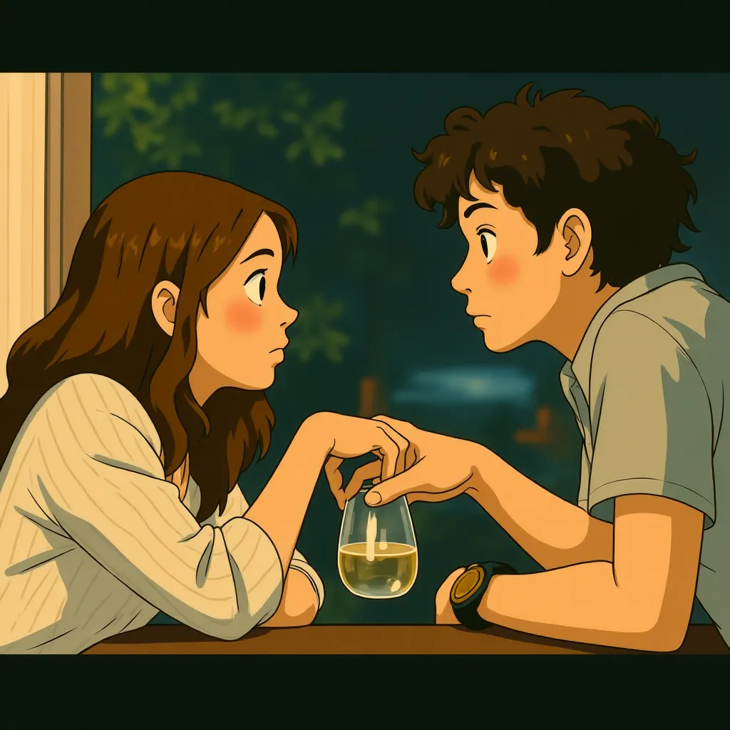 Zendaya and Josh O'Connor in Challengers (2024) - Ghibli style
