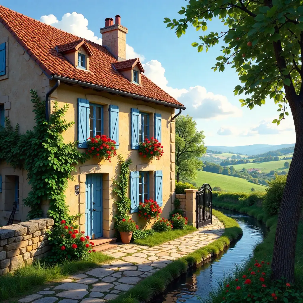 Picturesque Stone Cottage in Indre, Rustic Charm