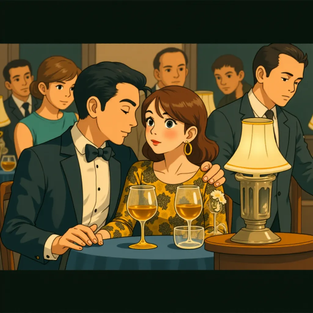 Emily Browning and Tom Hardy in Legend (2015) - Anime style