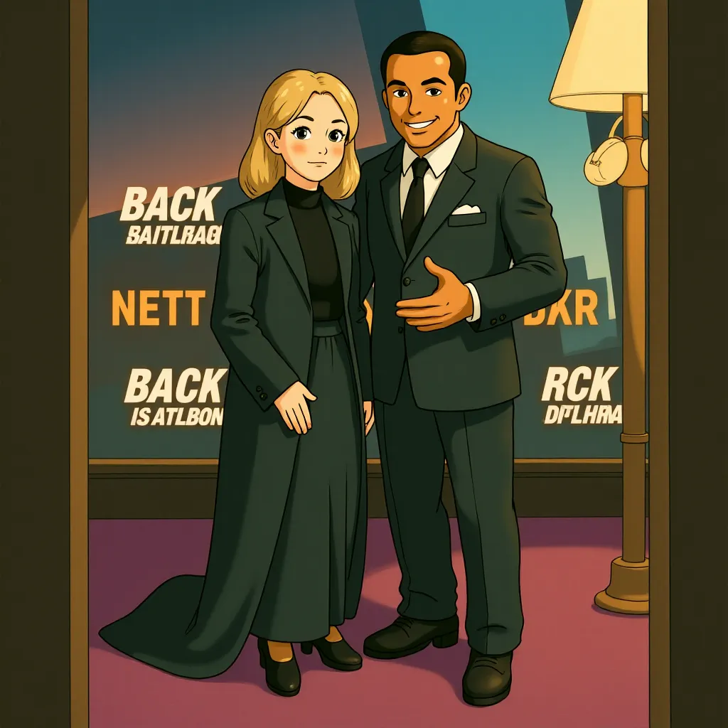 Cameron Diaz and Jamie Foxx at an event for Back in Action (2025) - Ghibli style
