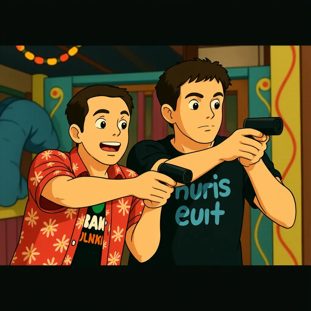 Channing Tatum and Jonah Hill in 22 Jump Street (2014) - Anime style