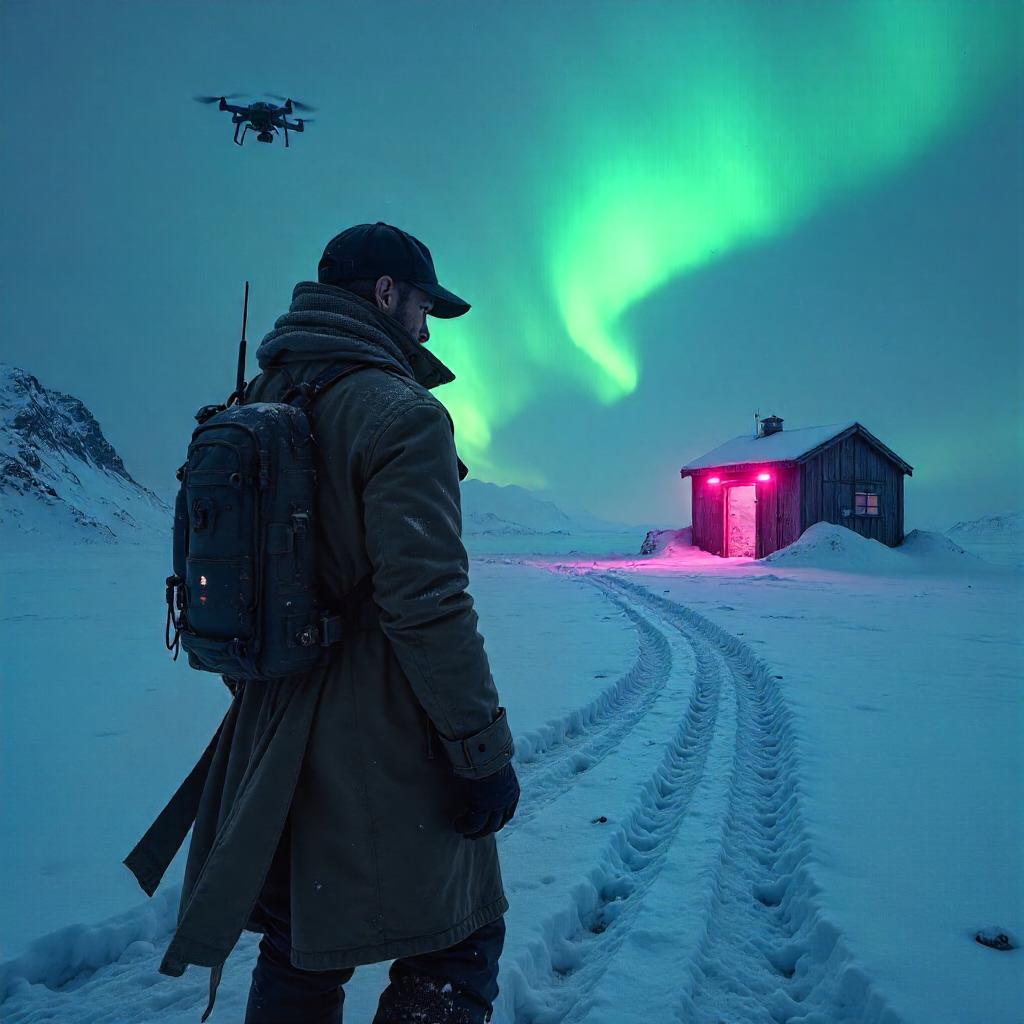 Neon Frost: A Cyberpunk Detective in the Tundra
