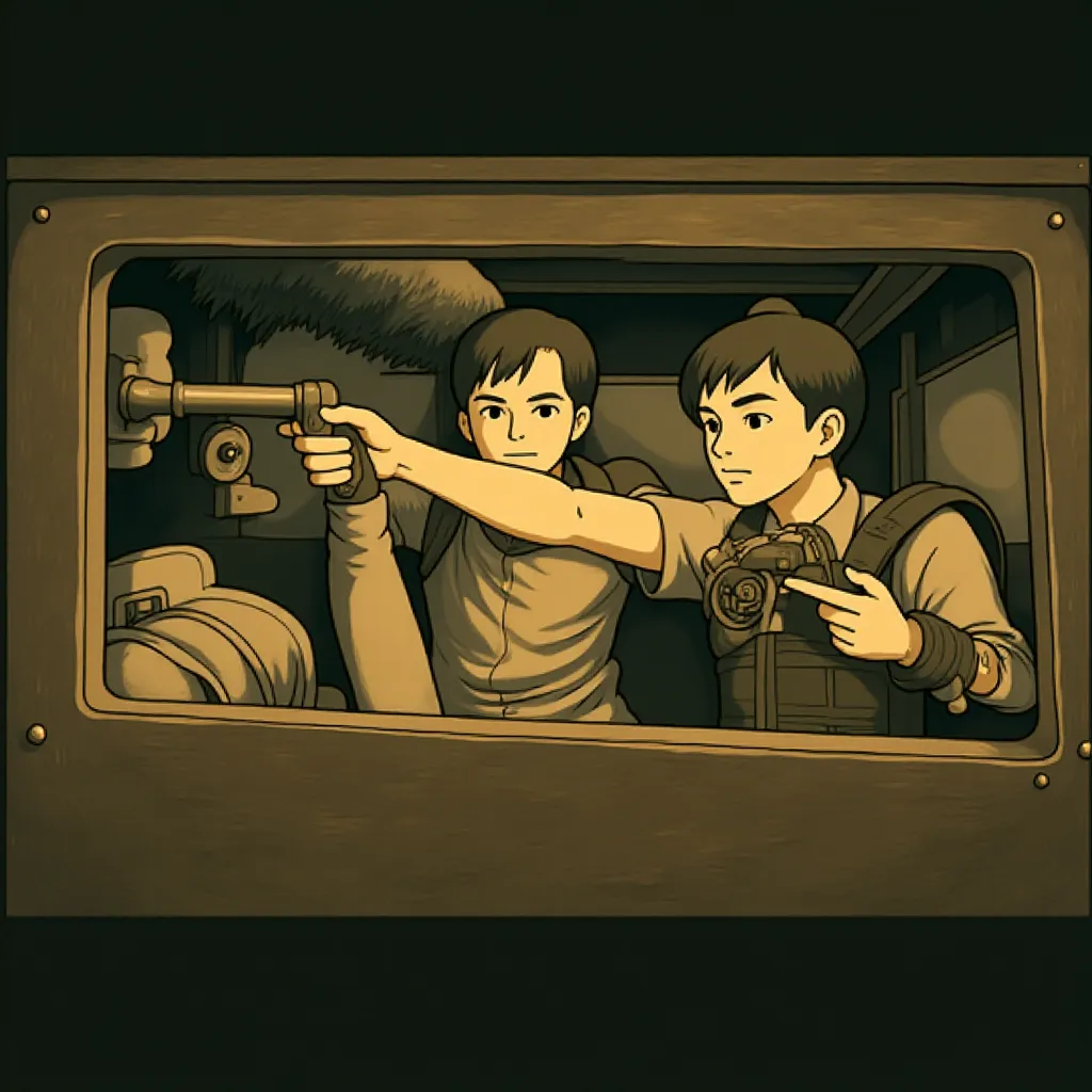 Charlize Theron and Tom Hardy in Mad Max: Fury Road (2015) - Anime style