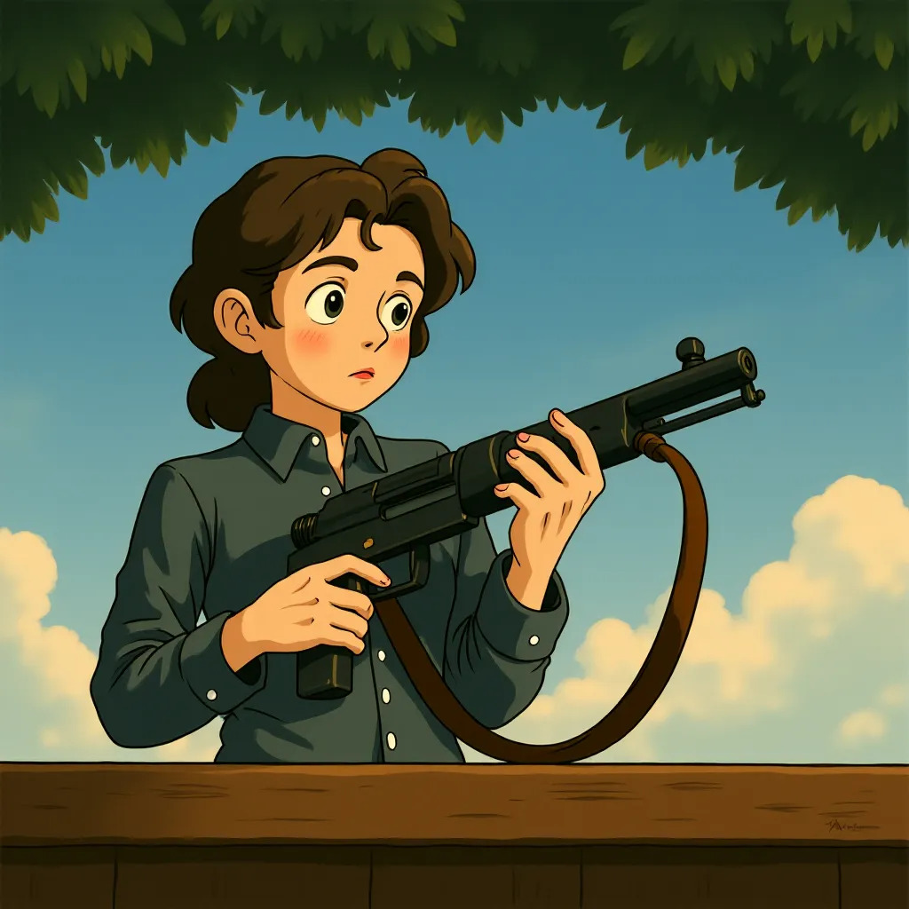 Eiza González in The Ministry of Ungentlemanly Warfare (2024) - Ghibli style