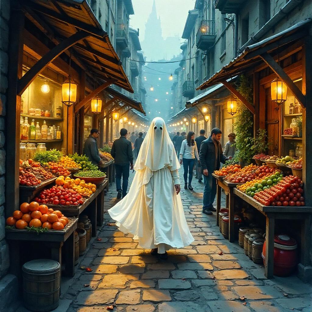 Specter in a Watercolor Marketplace